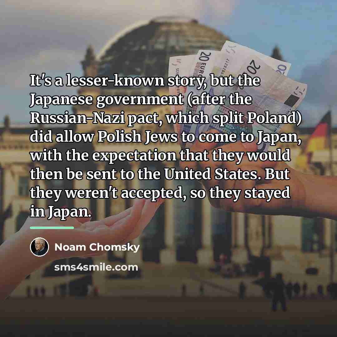 “It's a lesser-known story, but the Japanese government (after the…” quote by Noam Chomsky