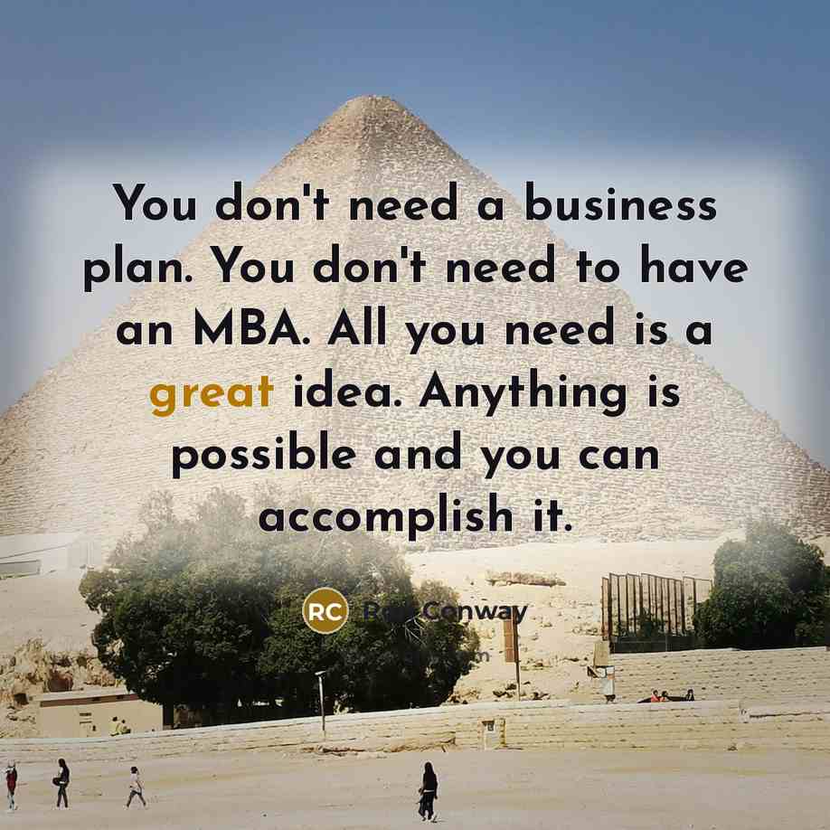 “You don't need a business plan. You don't need to…” quote by Ron Conway