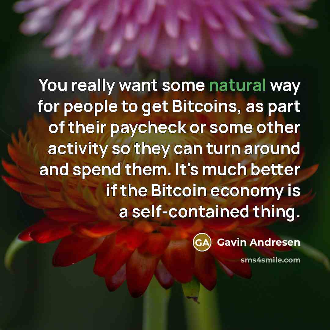 “You really want some natural way for people to get…” quote by Gavin Andresen