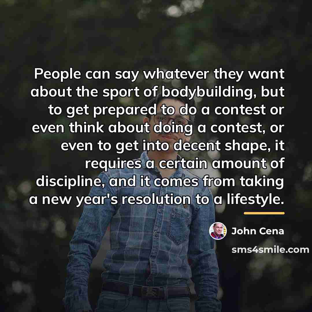 “People can say whatever they want about the sport of…” quote by John Cena