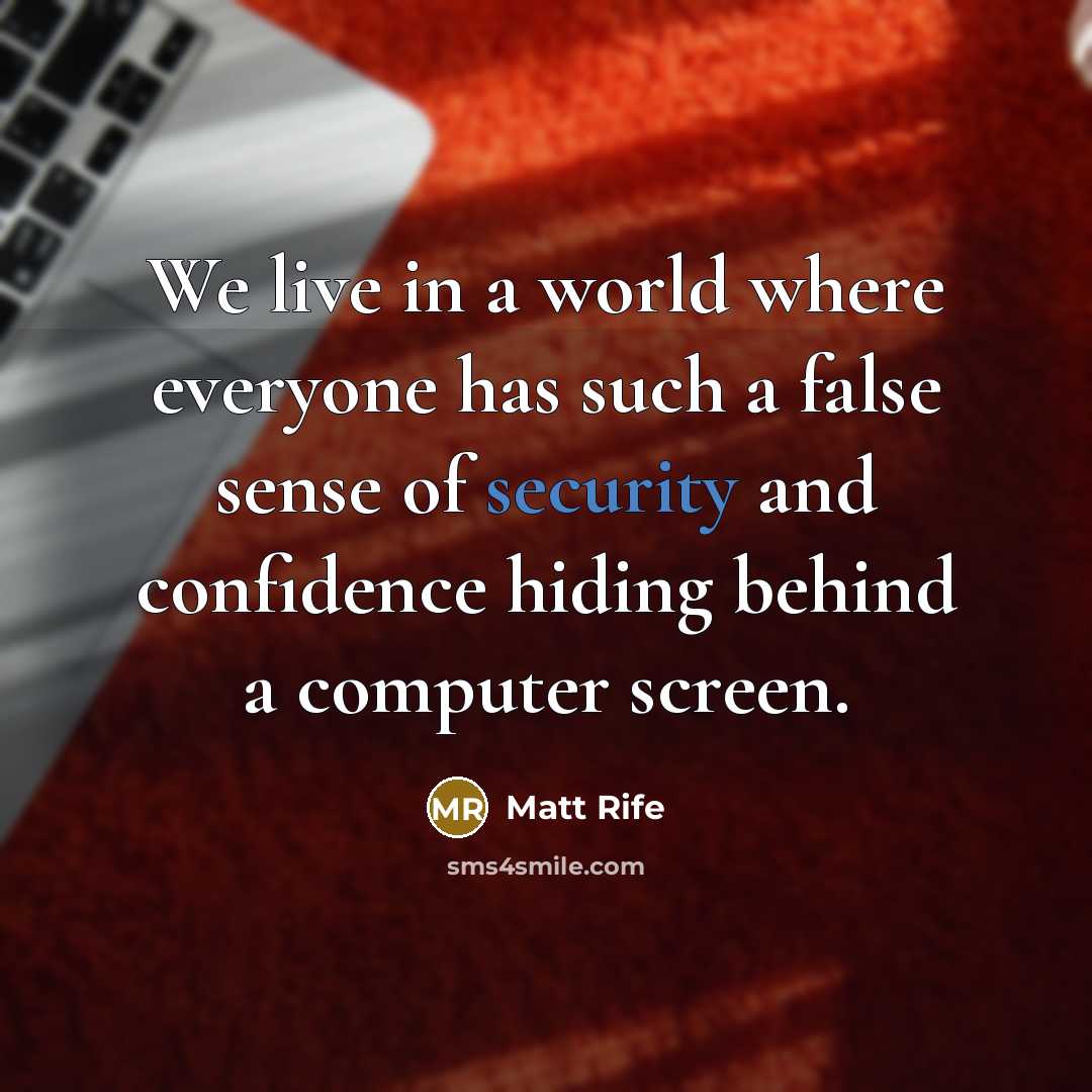 “We live in a world where everyone has such a…” quote by Matt Rife