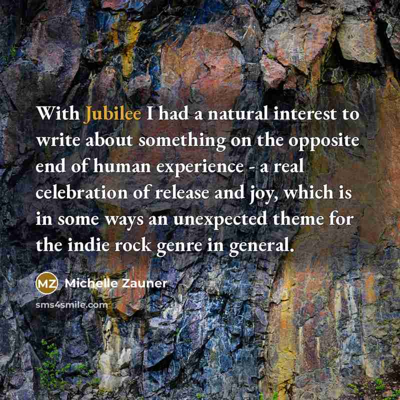 “With Jubilee I had a natural interest to write about…” quote by Michelle Zauner