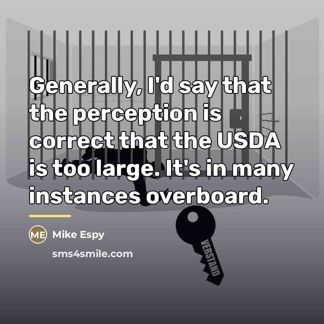 “Generally, I'd say that the perception is correct that the…” quote by Mike Espy
