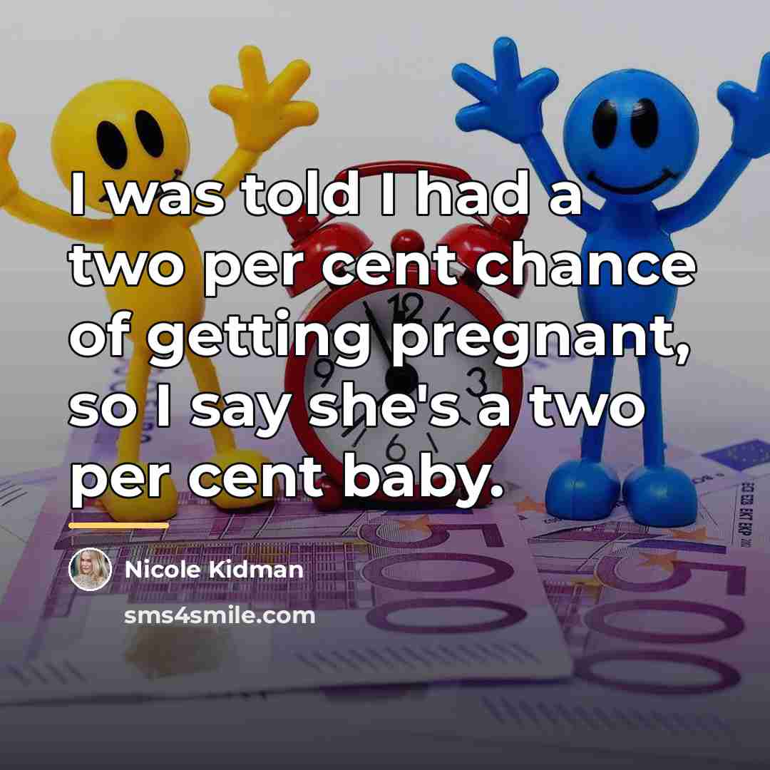 “I was told I had a two per cent chance…” quote by Nicole Kidman