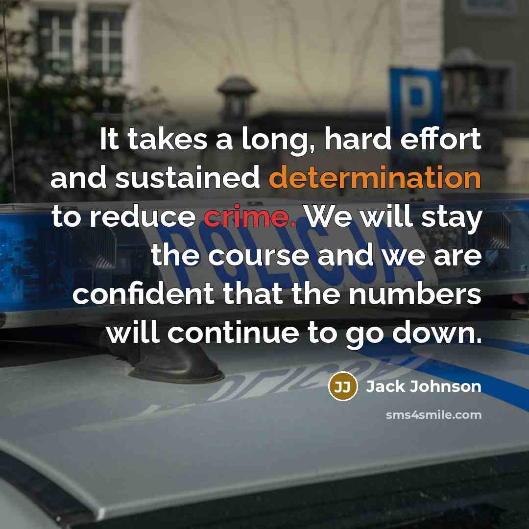 “It takes a long, hard effort and sustained determination to…” quote by Jack Johnson
