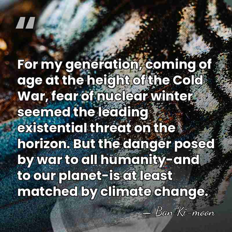 For my generation, coming of age at the height of the Cold&hellip; - Ban Ki-moon