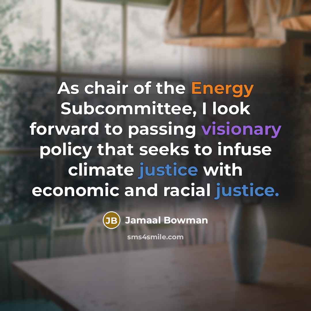 “As chair of the Energy Subcommittee, I look forward to…” quote by Jamaal Bowman