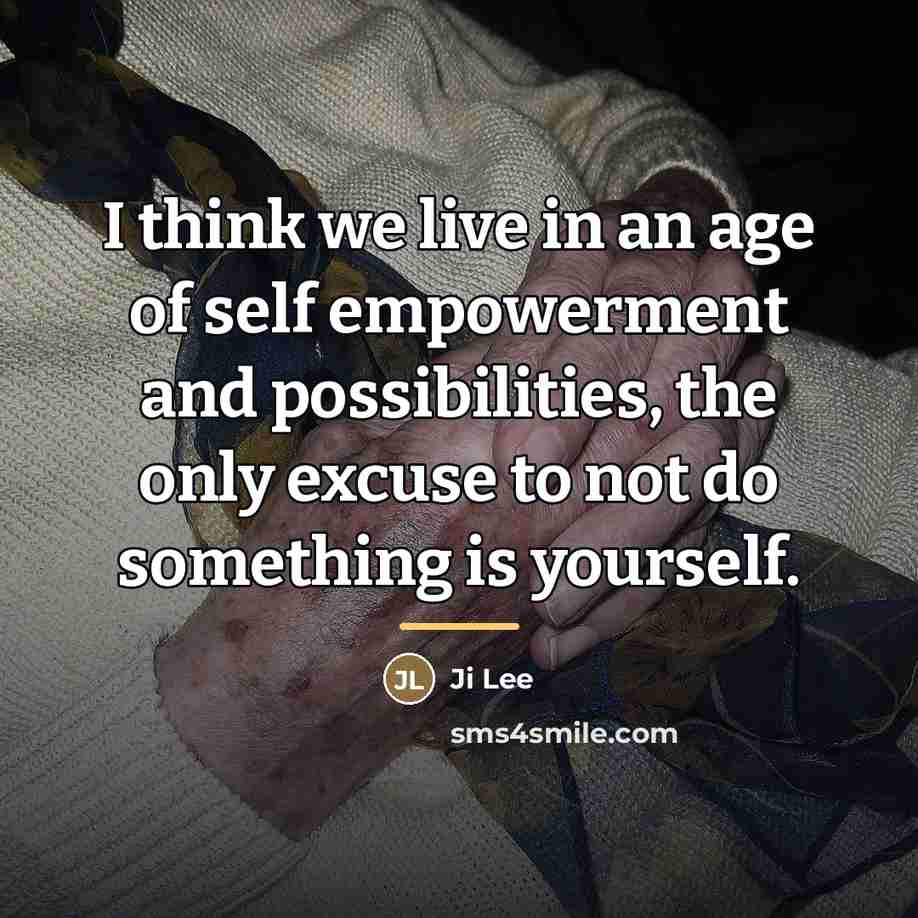 “I think we live in an age of self empowerment…” quote by Ji Lee
