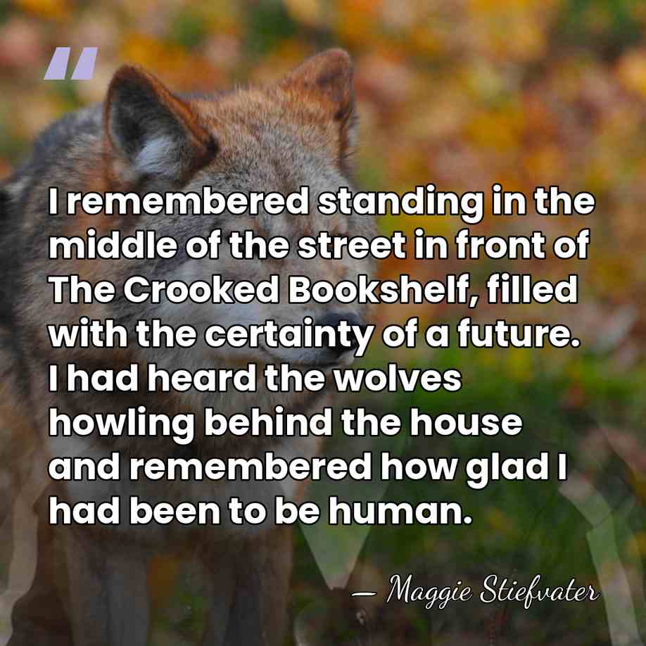 I remembered standing in the middle of the street in front of&hellip; - Maggie Stiefvater