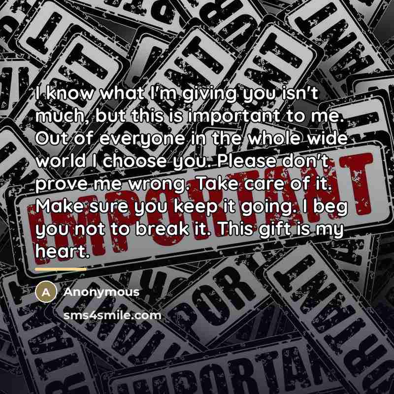 “I know what I'm giving you isn't much, but this…” quote by Anonymous