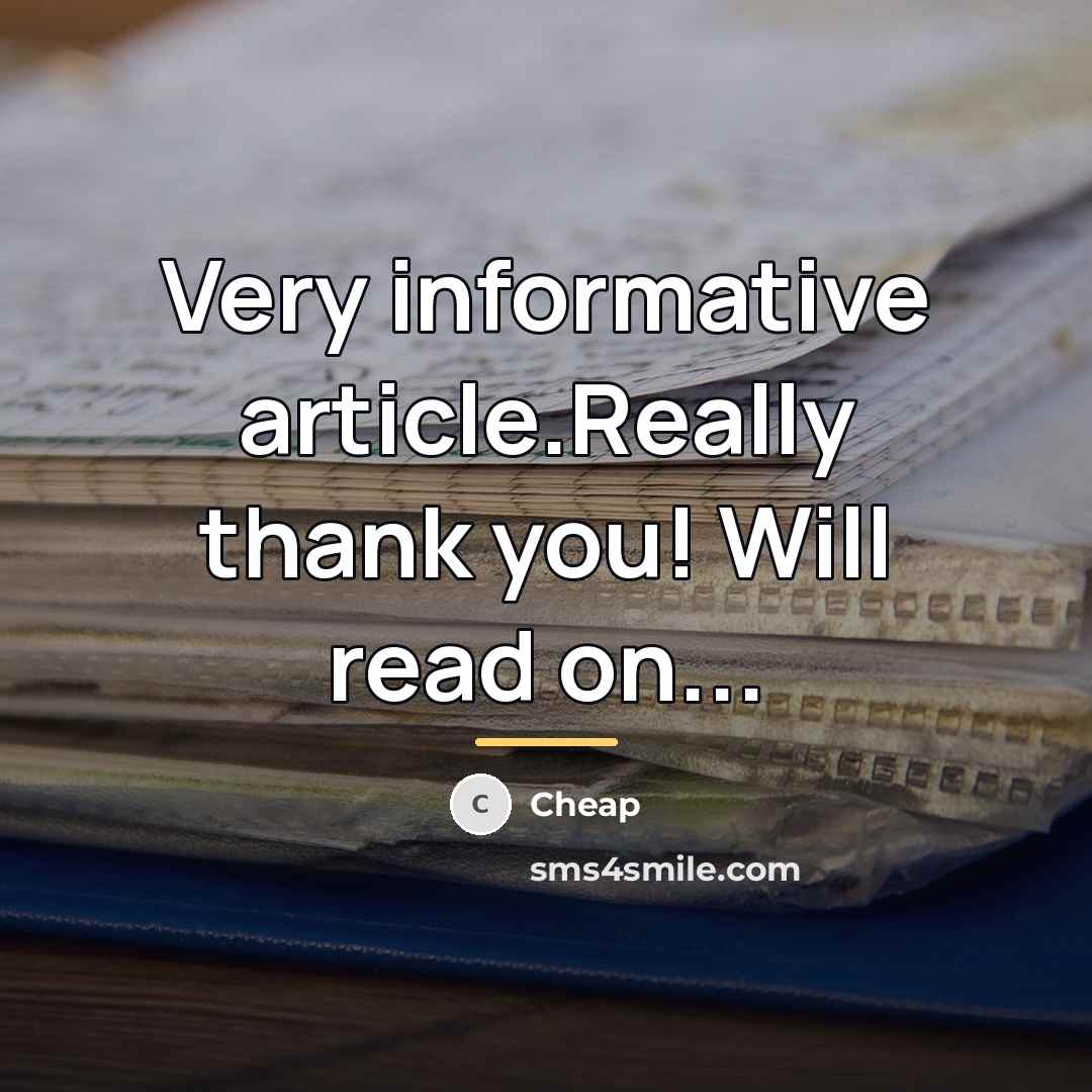 “Very informative article.Really thank you! Will read on...…” quote by Cheap