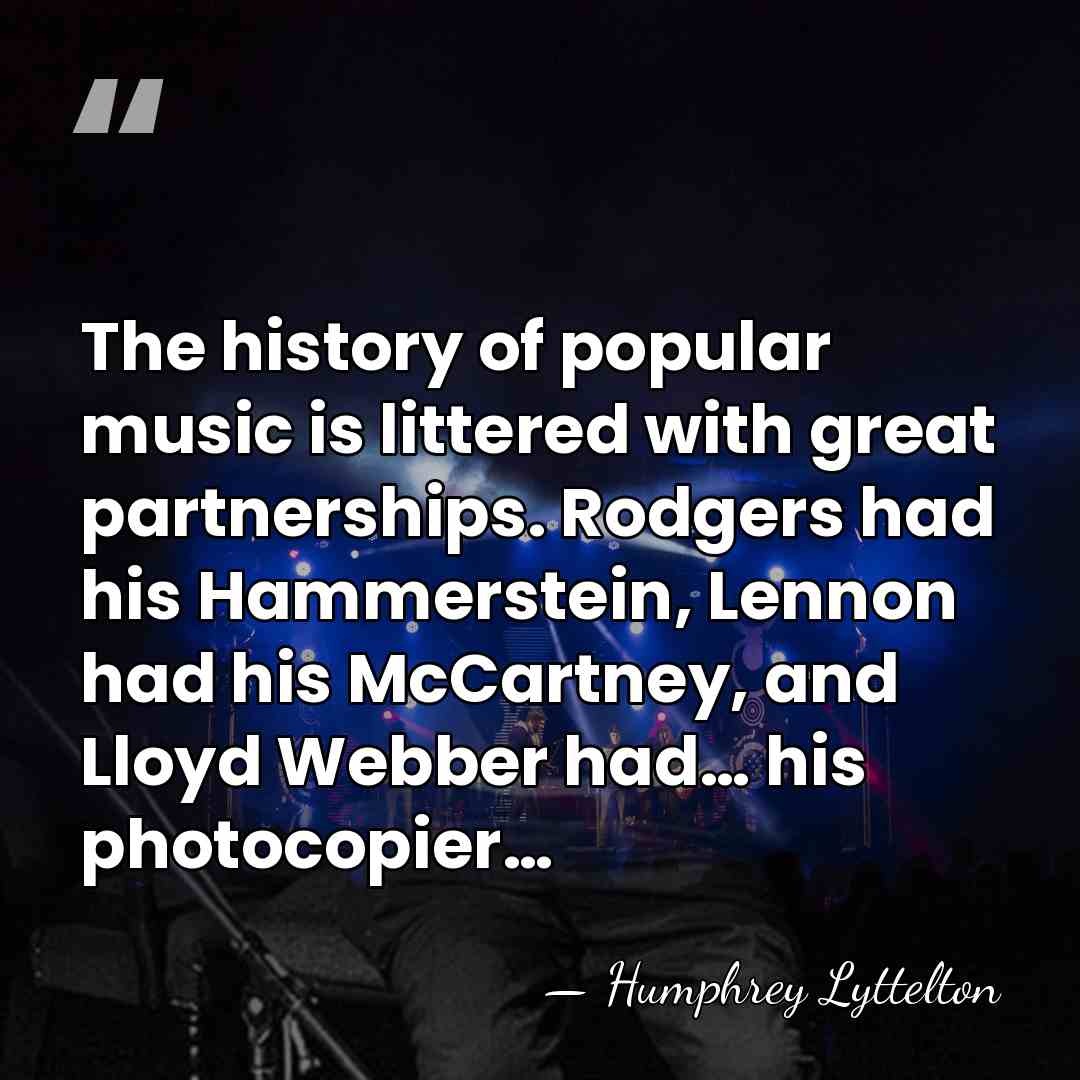 The history of popular music is littered with great partnerships. Rodgers had&hellip; - Humphrey Lyttelton