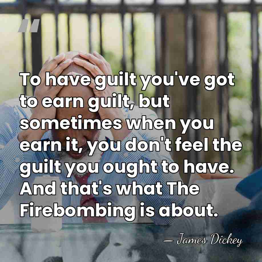 To have guilt you've got to earn guilt, but sometimes when you&hellip; - James Dickey
