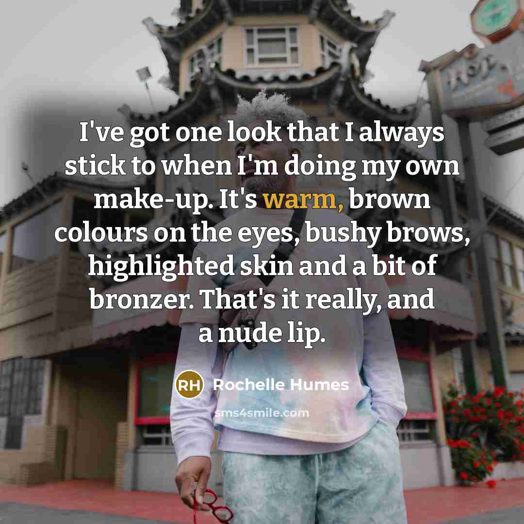 “I've got one look that I always stick to when…” quote by Rochelle Humes