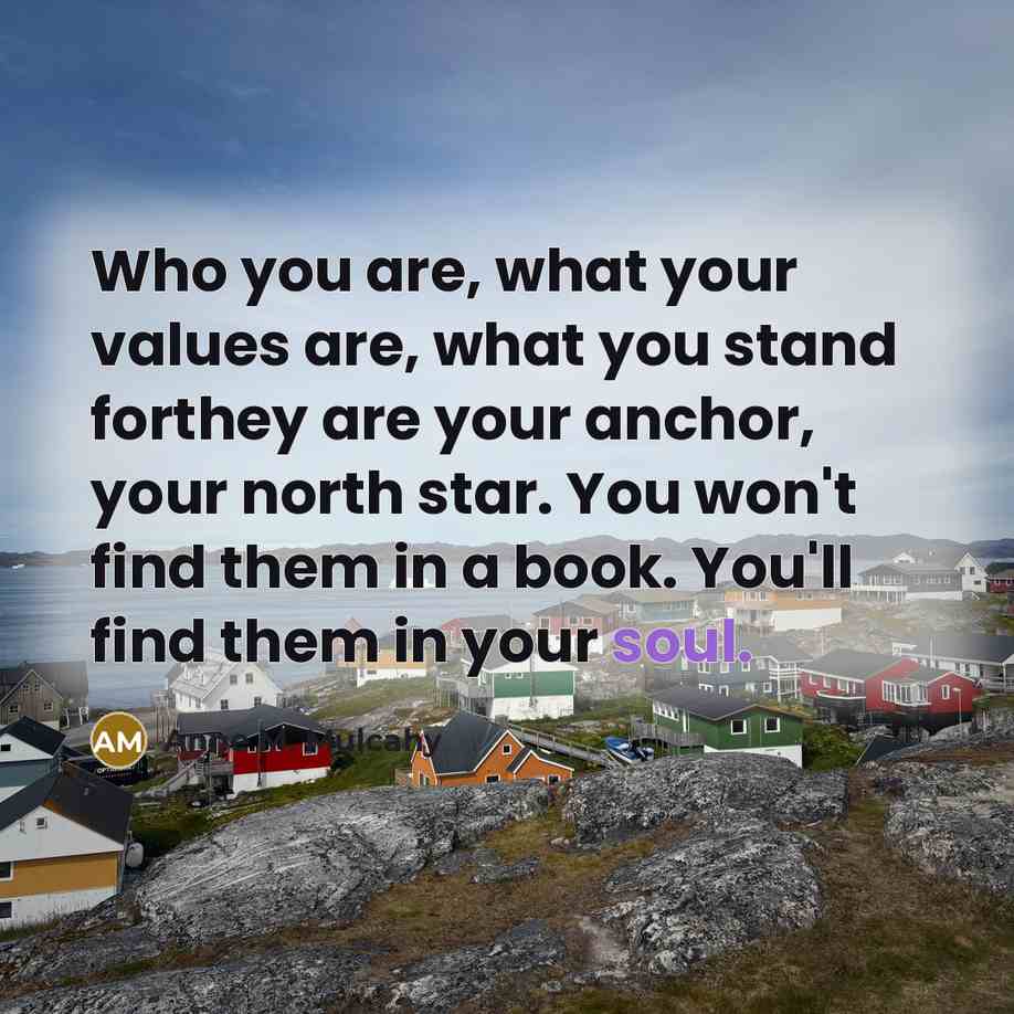 “Who you are, what your values are, what you stand…” quote by Anne M. Mulcahy