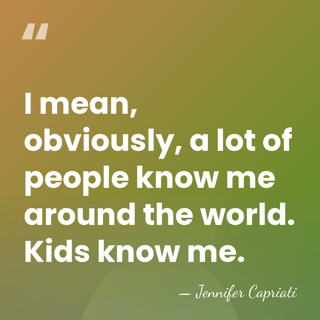 I mean, obviously, a lot of people know me around the world.&hellip; - Jennifer Capriati