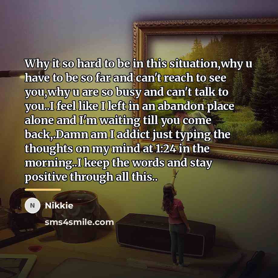 “Why it so hard to be in this situation,why u…” quote by Nikkie