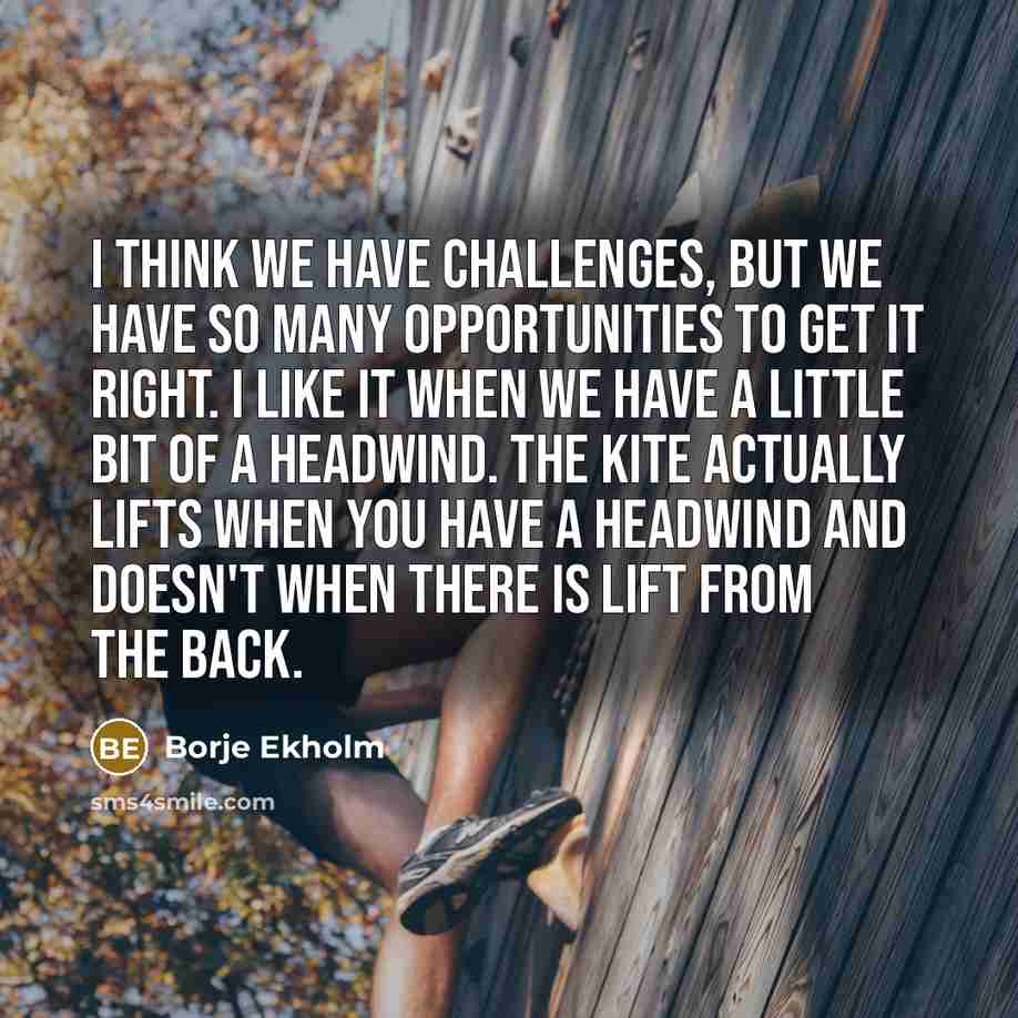 “I think we have challenges, but we have so many…” quote by Borje Ekholm