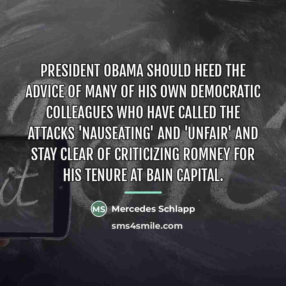 “President Obama should heed the advice of many of his…” quote by Mercedes Schlapp