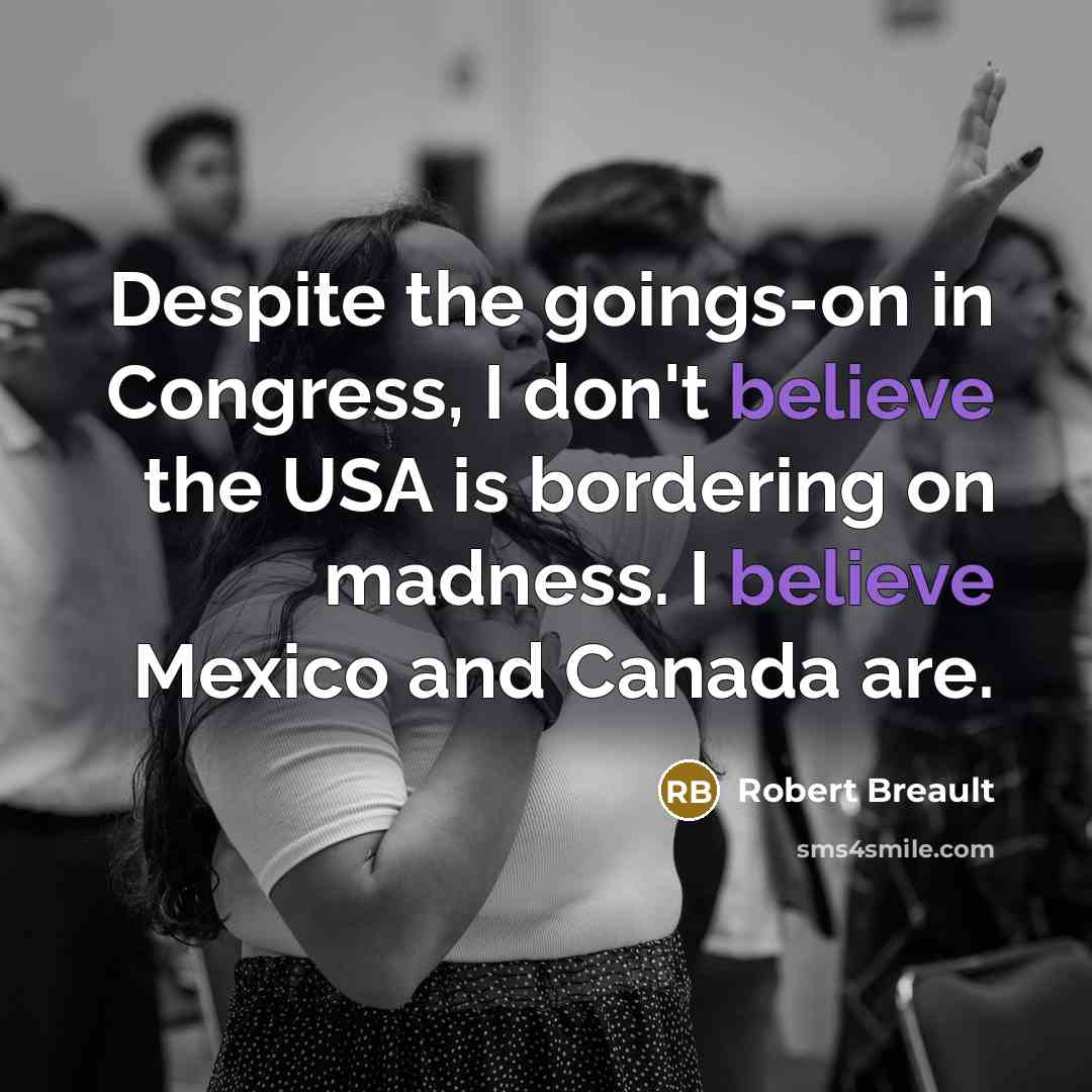 “Despite the goings-on in Congress, I don't believe the USA…” quote by Robert Breault