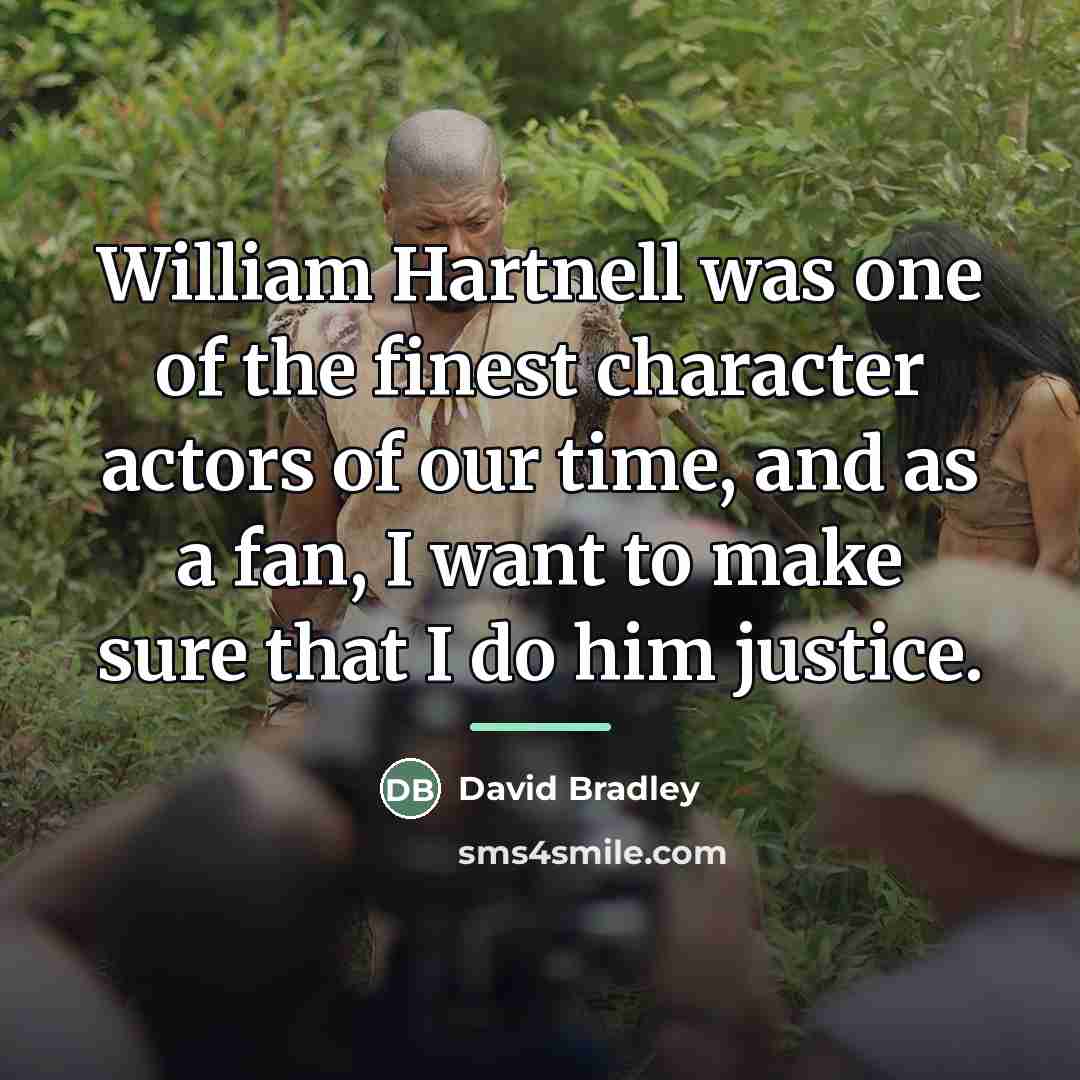 “William Hartnell was one of the finest character actors of…” quote by David Bradley