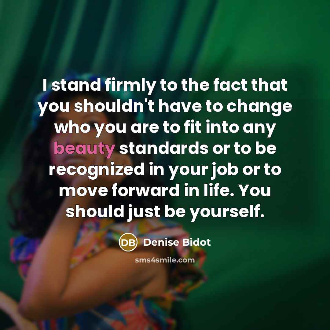 “I stand firmly to the fact that you shouldn't have…” quote by Denise Bidot