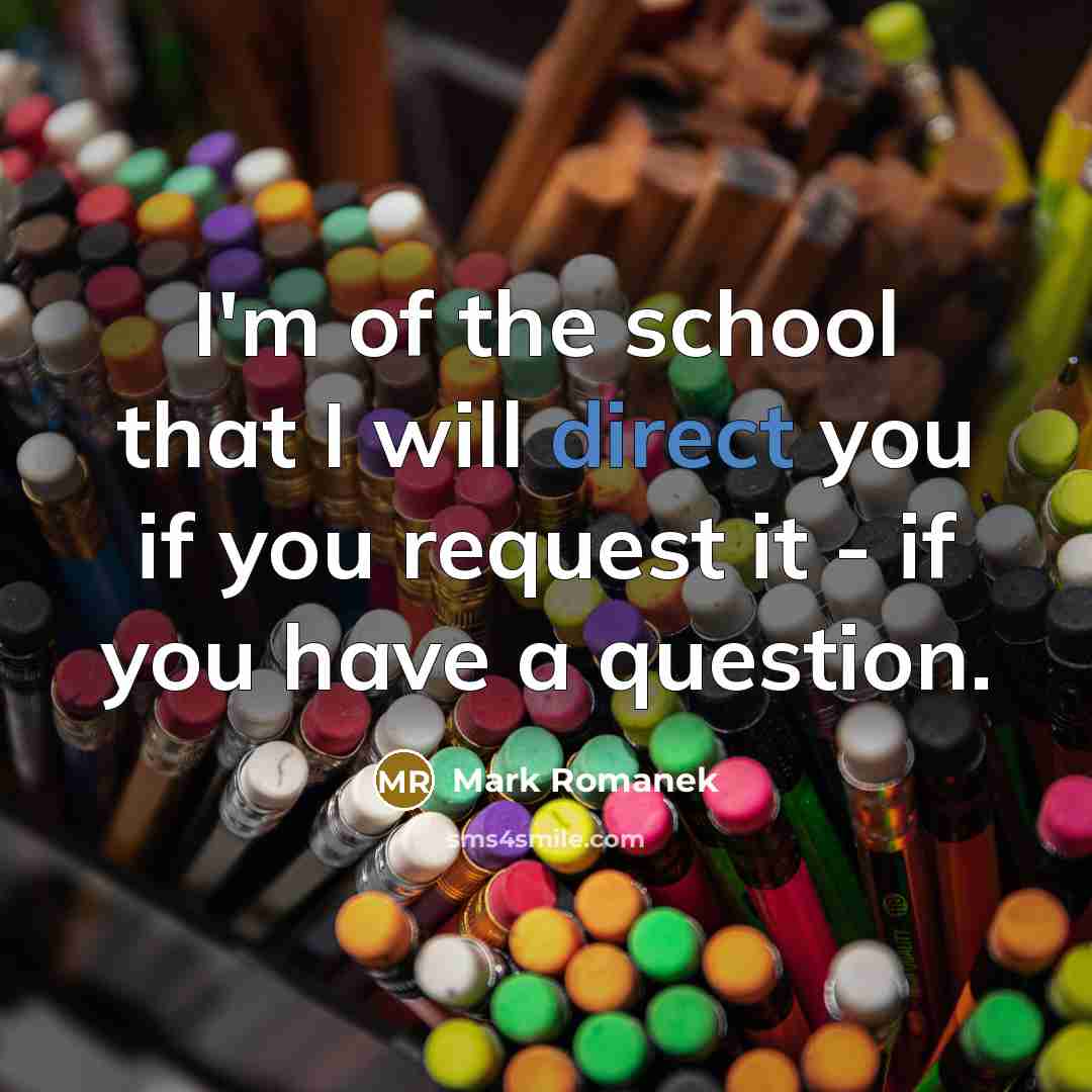 “I'm of the school that I will direct you if…” quote by Mark Romanek