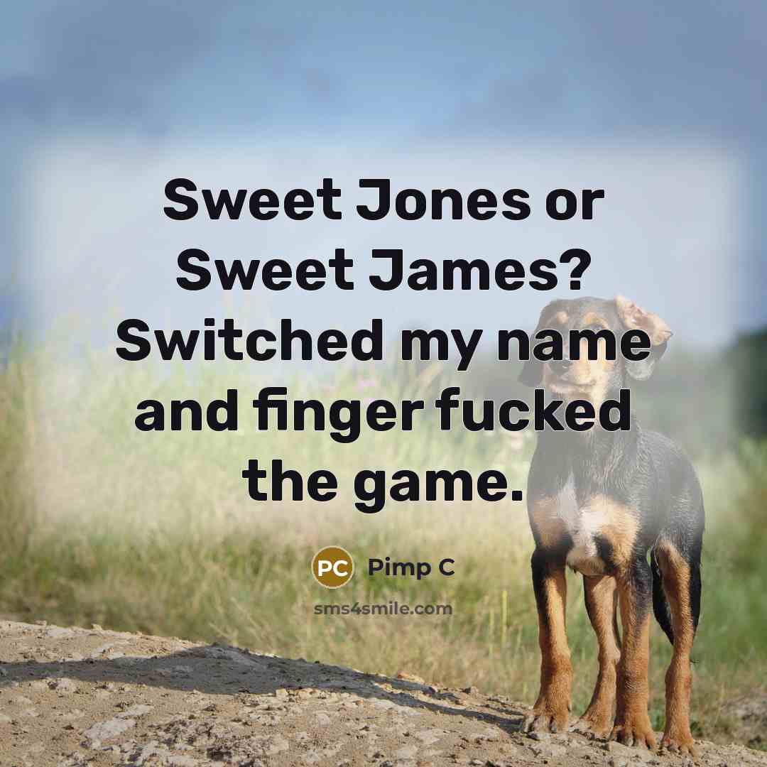 “Sweet Jones or Sweet James? Switched my name and finger fucked the game.” quote by Pimp C