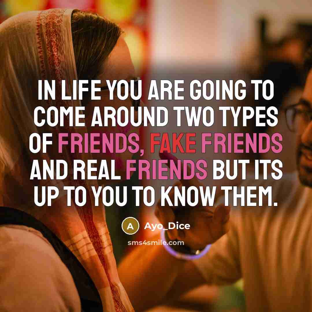 “In life you are going to come around two types…” quote by Ayo_Dice