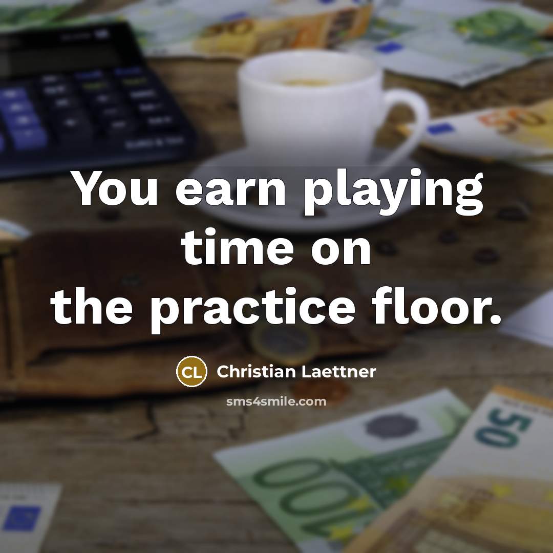 “You earn playing time on the practice floor.…” quote by Christian Laettner