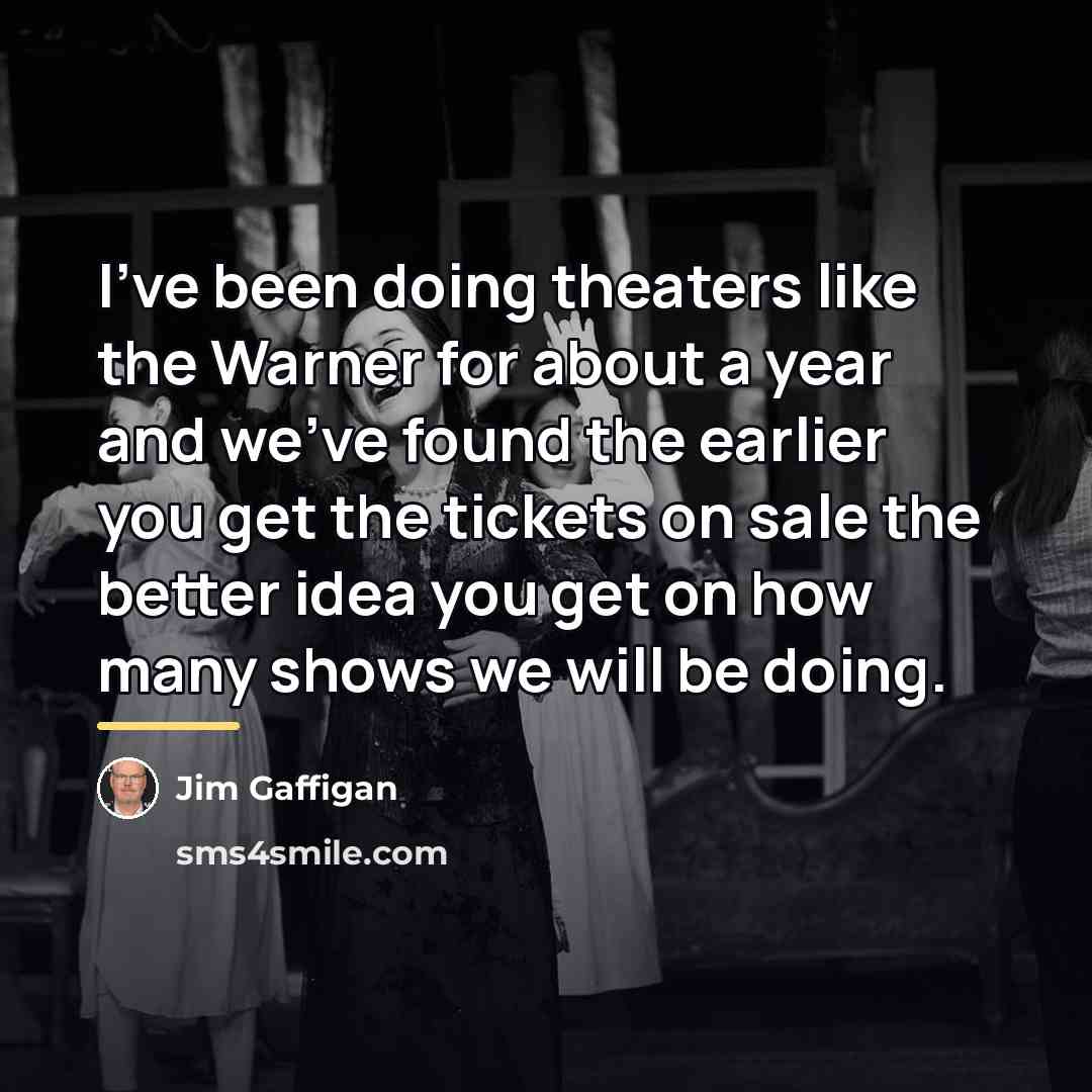 “I've been doing theaters like the Warner for about a…” quote by Jim Gaffigan