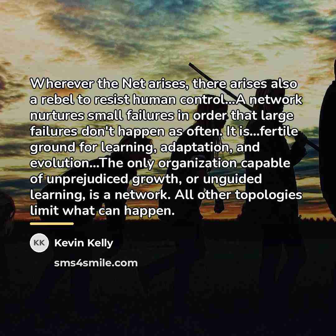 “Wherever the Net arises, there arises also a rebel to…” quote by Kevin Kelly