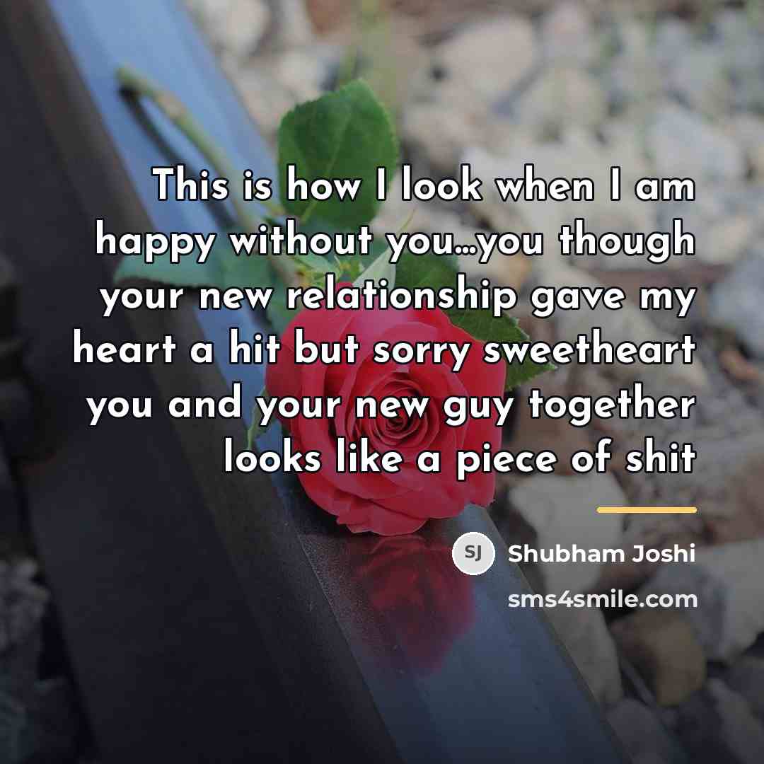 “This is how I look when I am happy without…” quote by Shubham Joshi