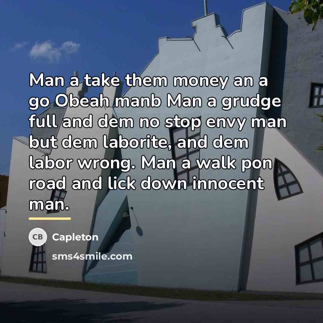 “Man a take them money an a go Obeah manb…” quote by Capleton