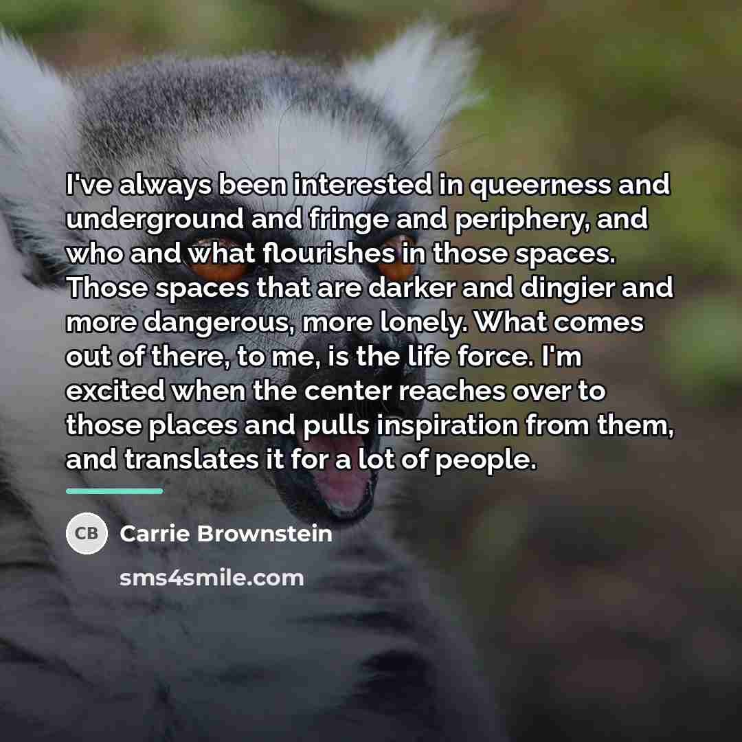 “I've always been interested in queerness and underground and fringe…” quote by Carrie Brownstein
