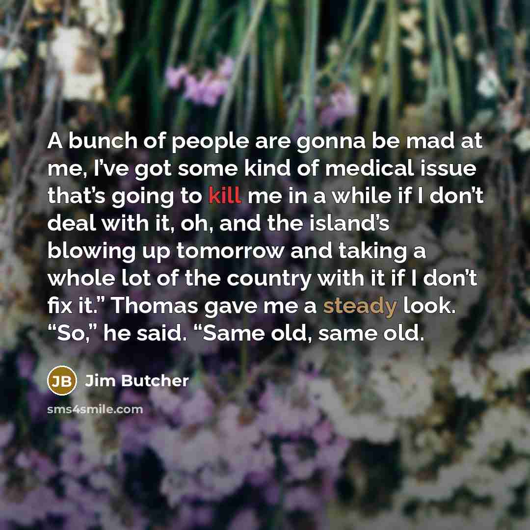 “A bunch of people are gonna be mad at me,…” quote by Jim Butcher