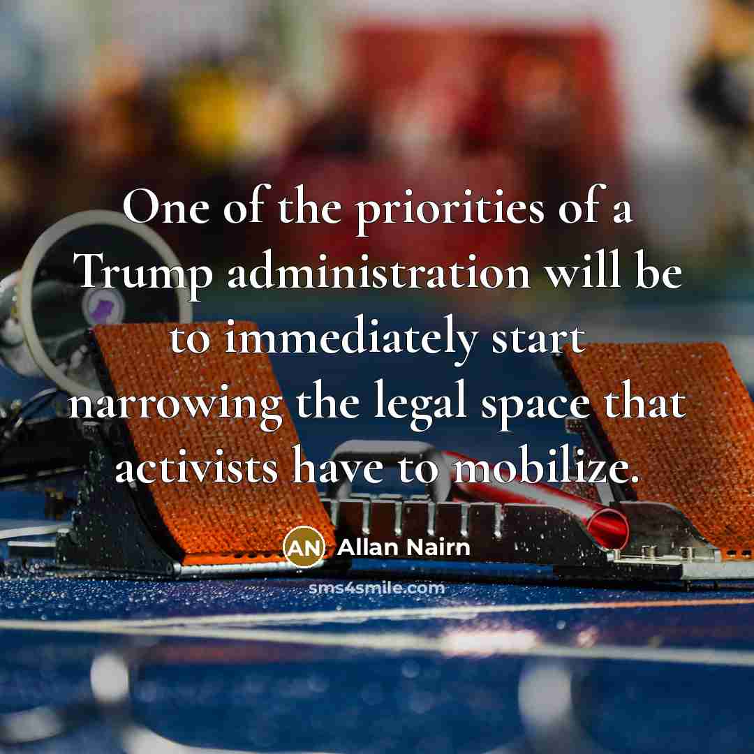 “One of the priorities of a Trump administration will be…” quote by Allan Nairn