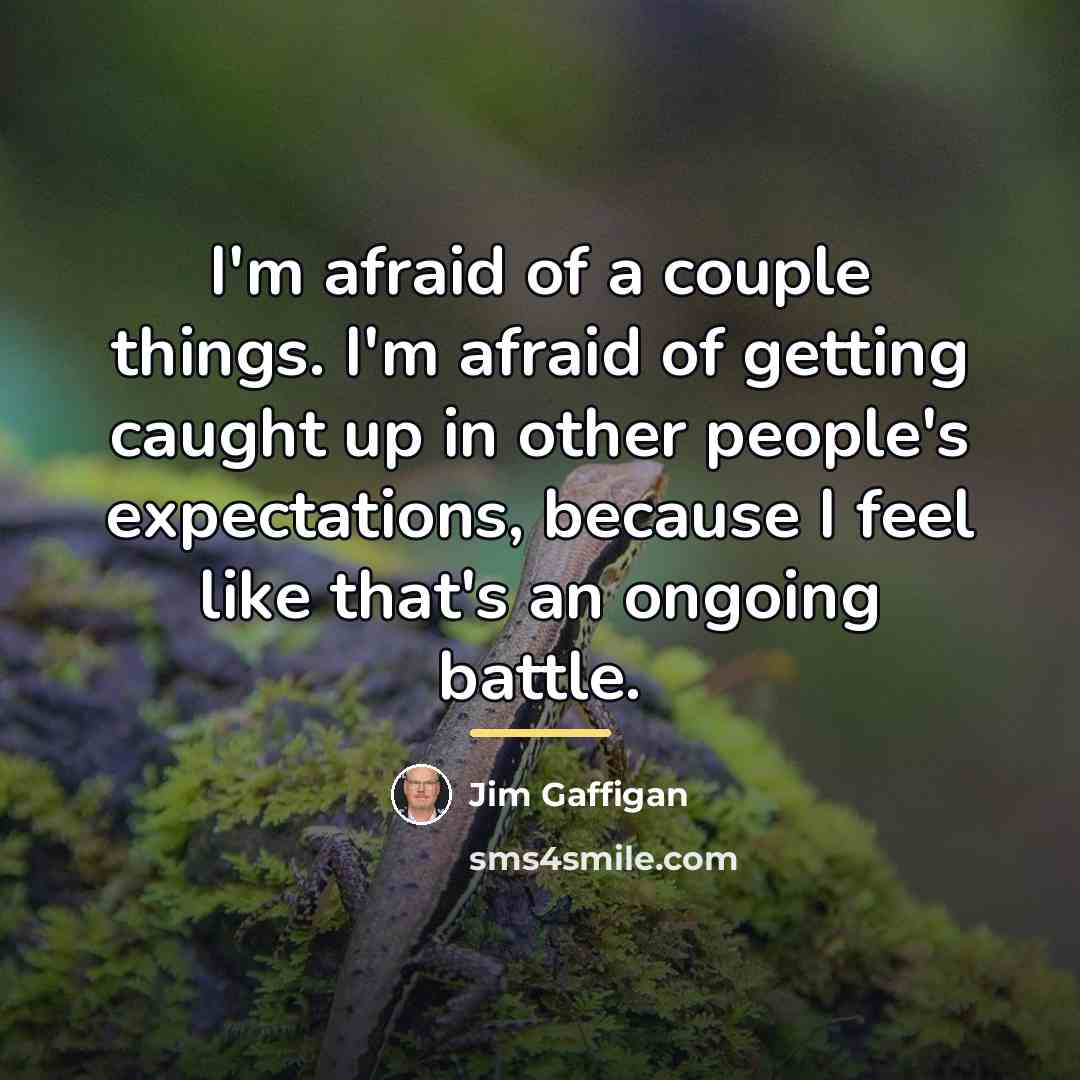 “I'm afraid of a couple things. I'm afraid of getting…” quote by Jim Gaffigan