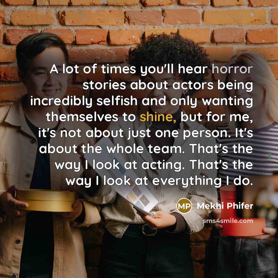 “A lot of times you'll hear horror stories about actors…” quote by Mekhi Phifer