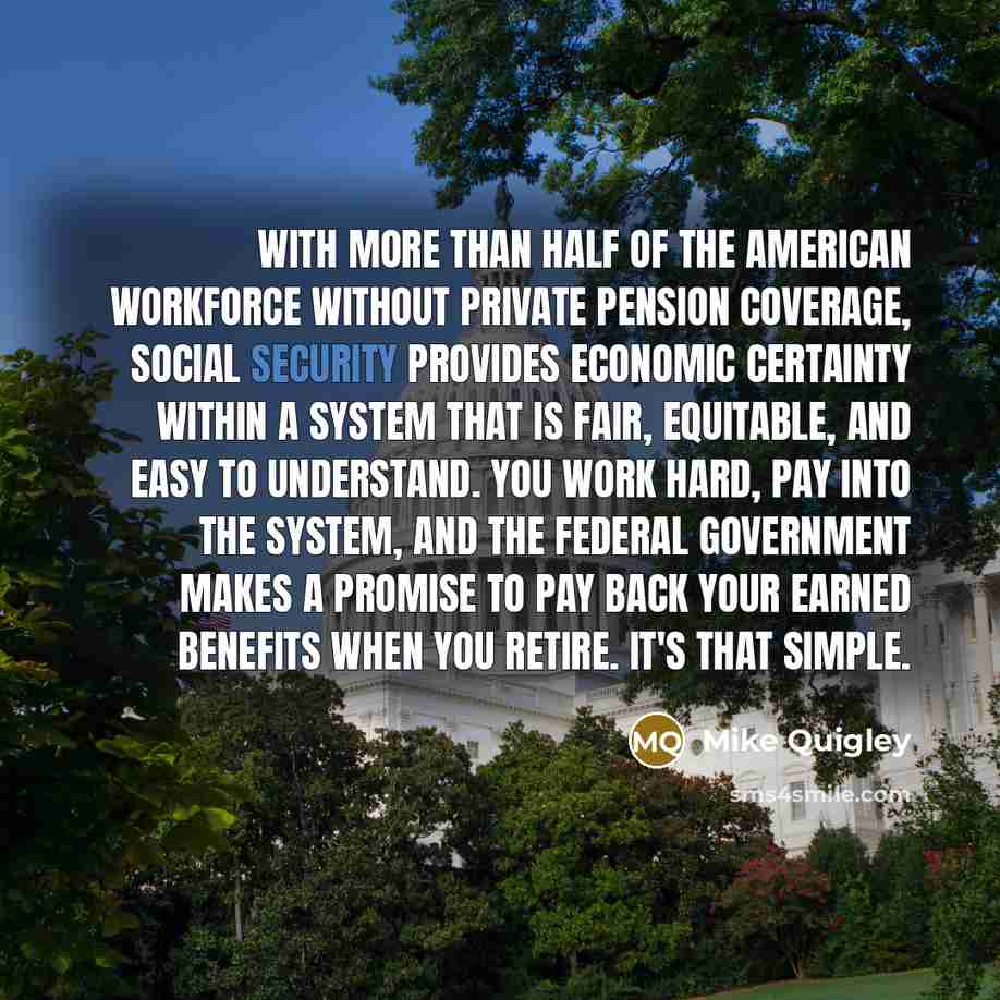 “With more than half of the American workforce without private…” quote by Mike Quigley