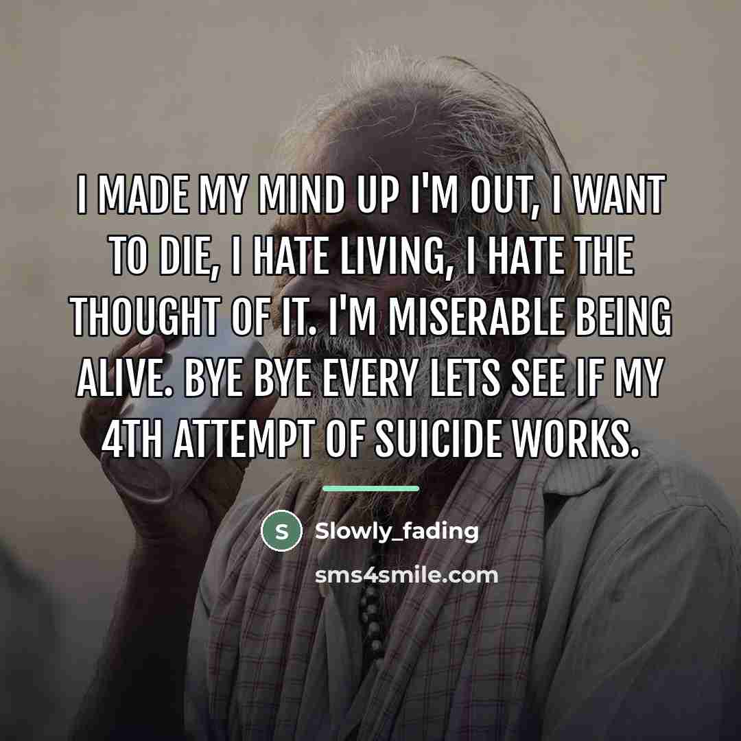 “I made my mind up I'm out, I want to…” quote by Slowly_fading