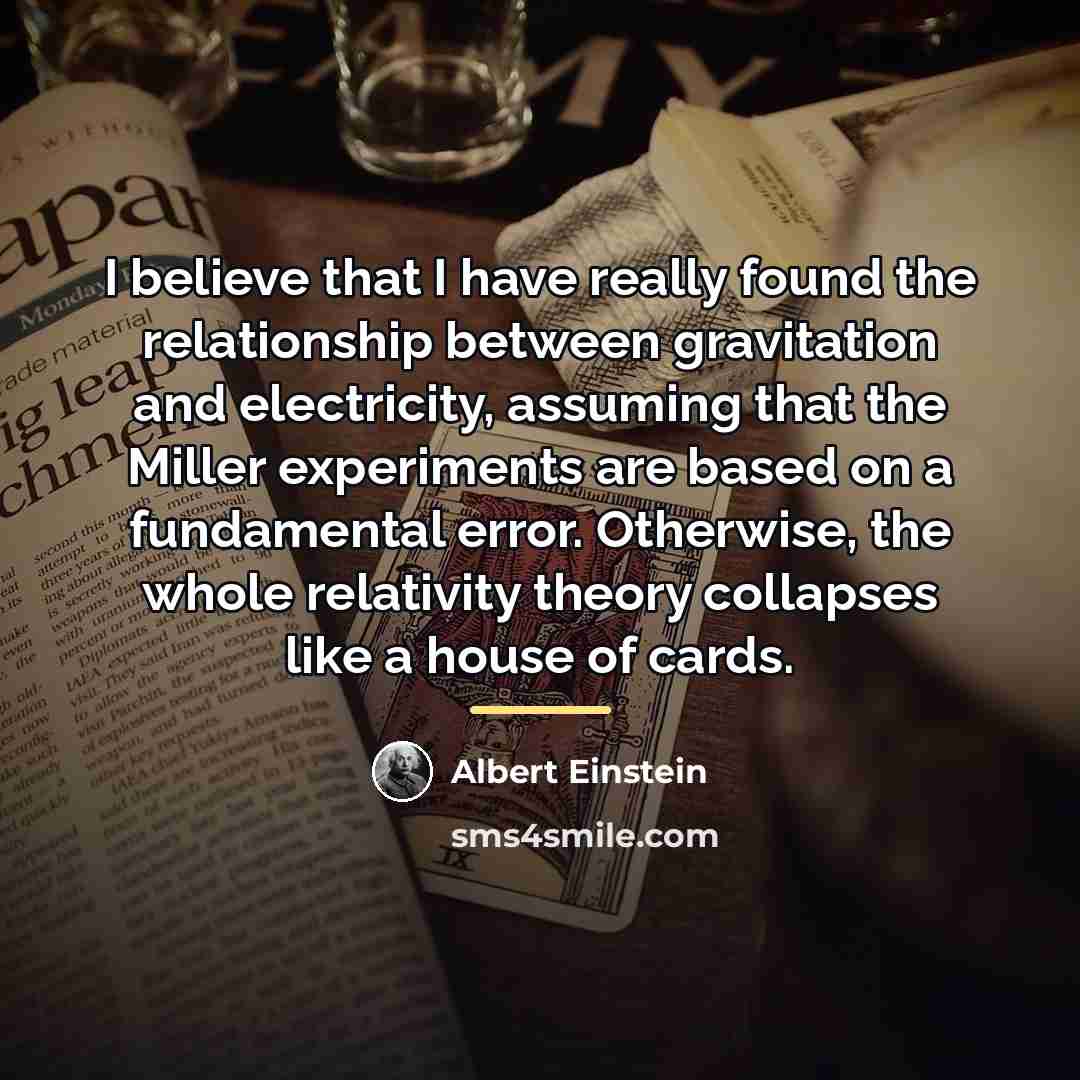 “I believe that I have really found the relationship between…” quote by Albert Einstein