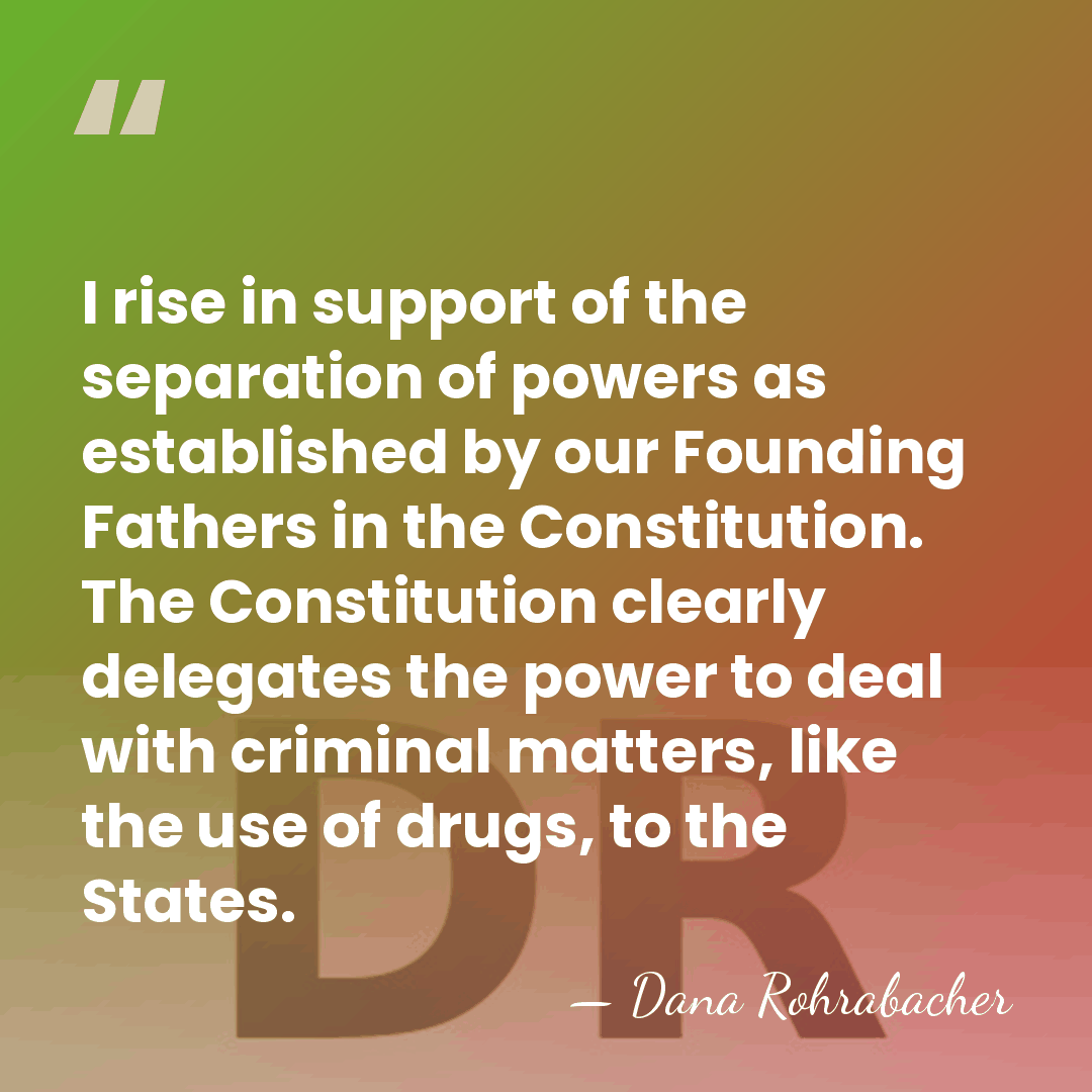 I rise in support of the separation of powers as established by&hellip; - Dana Rohrabacher