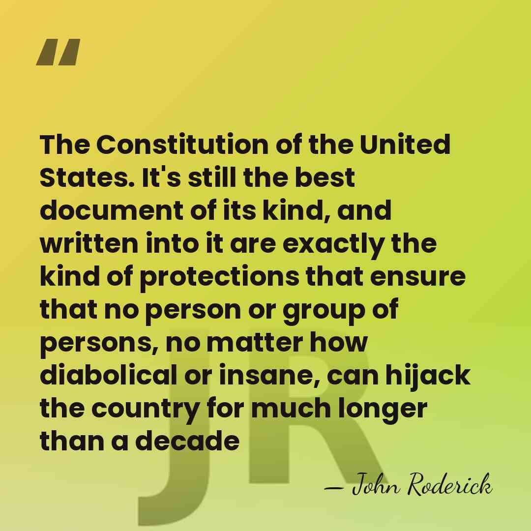 The Constitution of the United States. It's still the best document of&hellip; - John Roderick