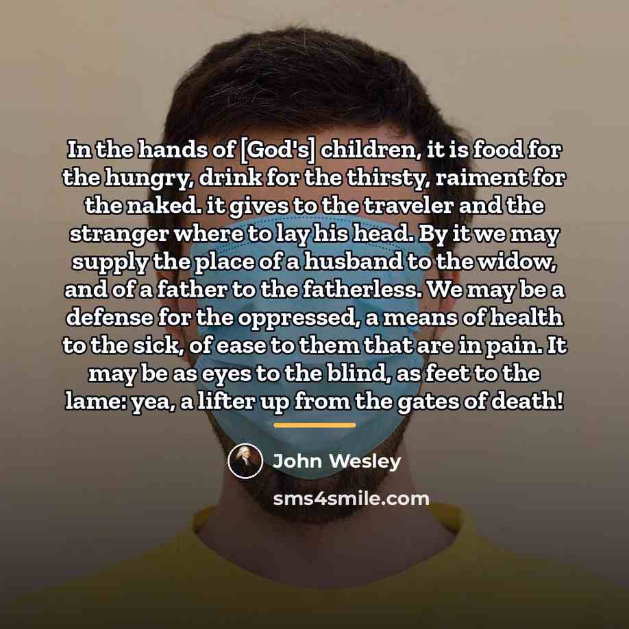 “In the hands of [God's] children, it is food for…” quote by John Wesley