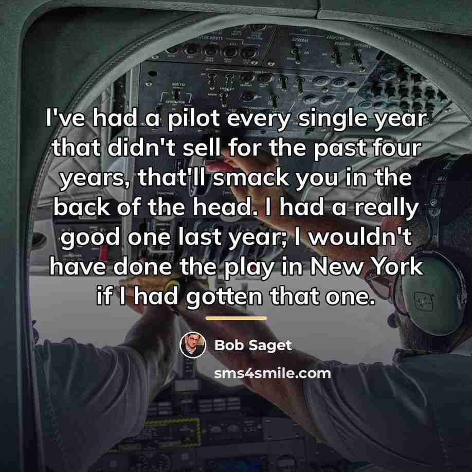 “I've had a pilot every single year that didn't sell…” quote by Bob Saget