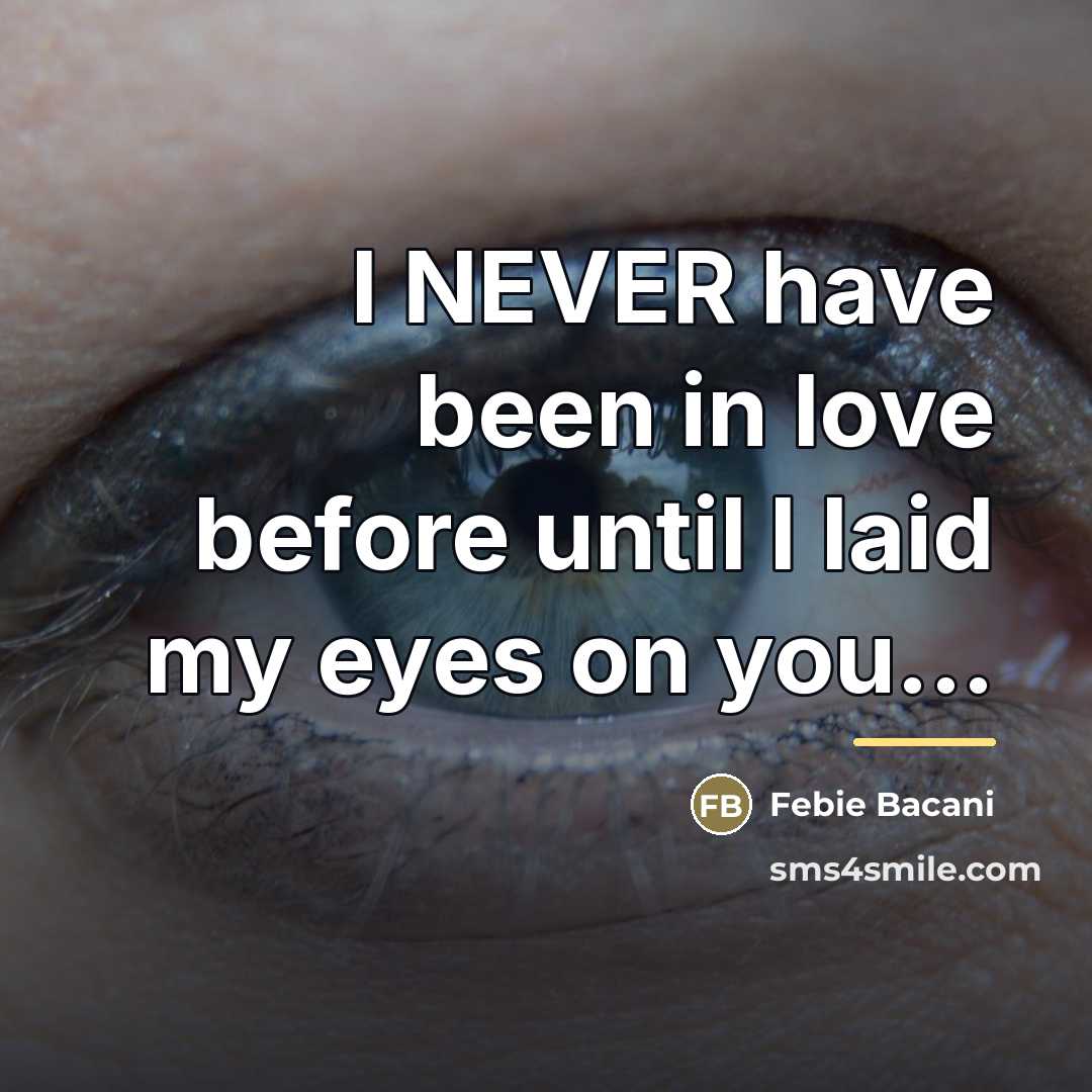 “I NEVER have been in love before until I laid…” quote by Febie Bacani