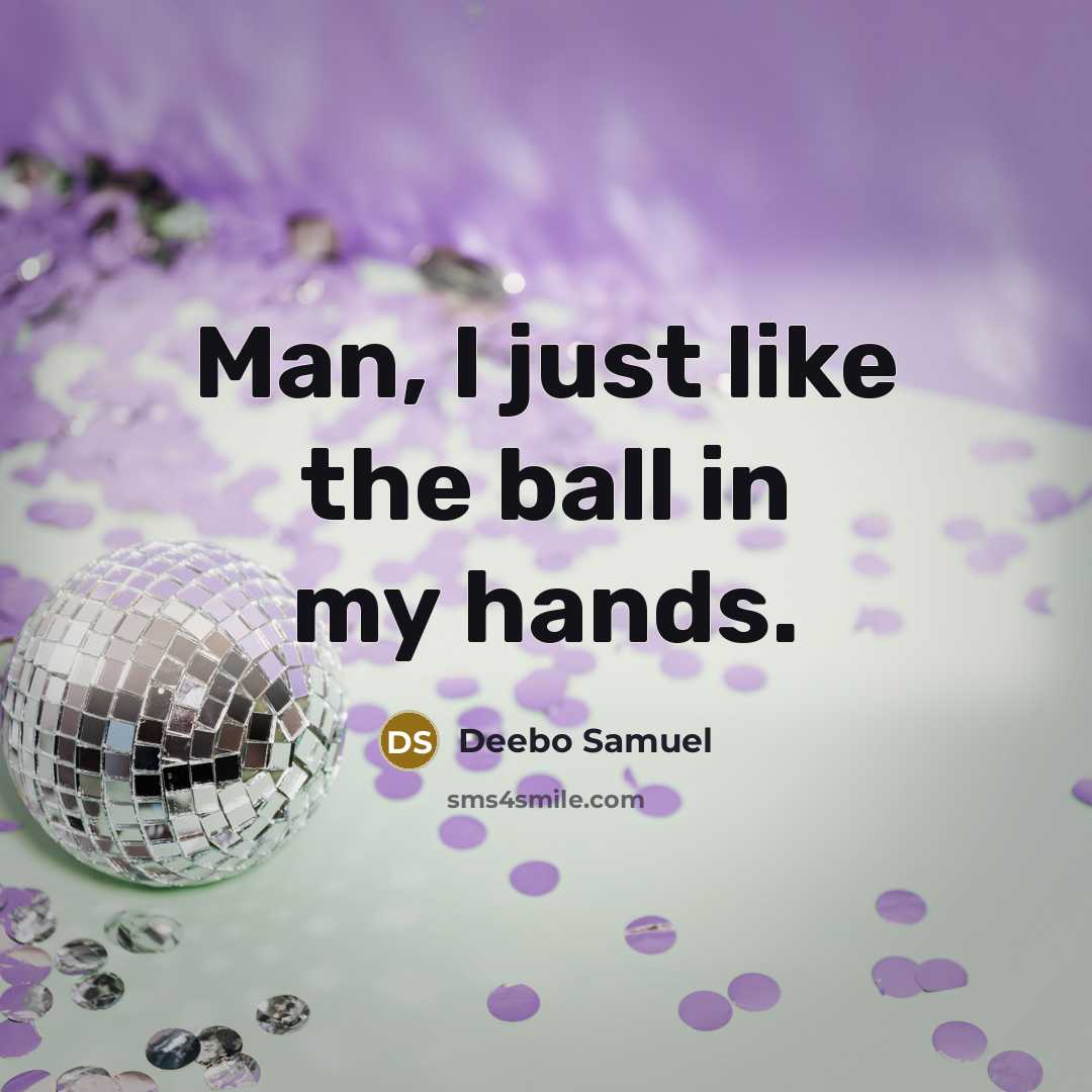 “Man, I just like the ball in my hands.…” quote by Deebo Samuel
