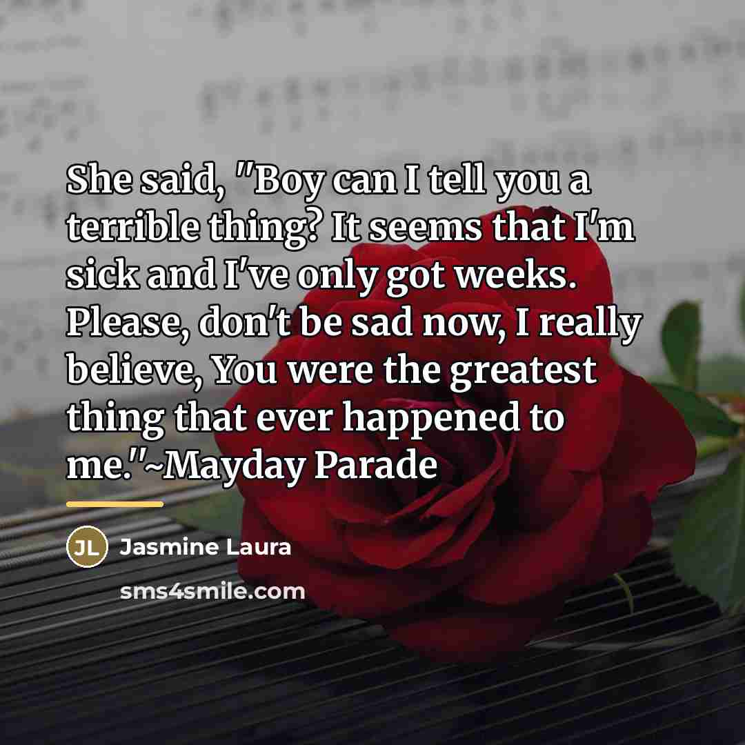 “She said, ''Boy can I tell you a terrible thing?…” quote by Jasmine Laura