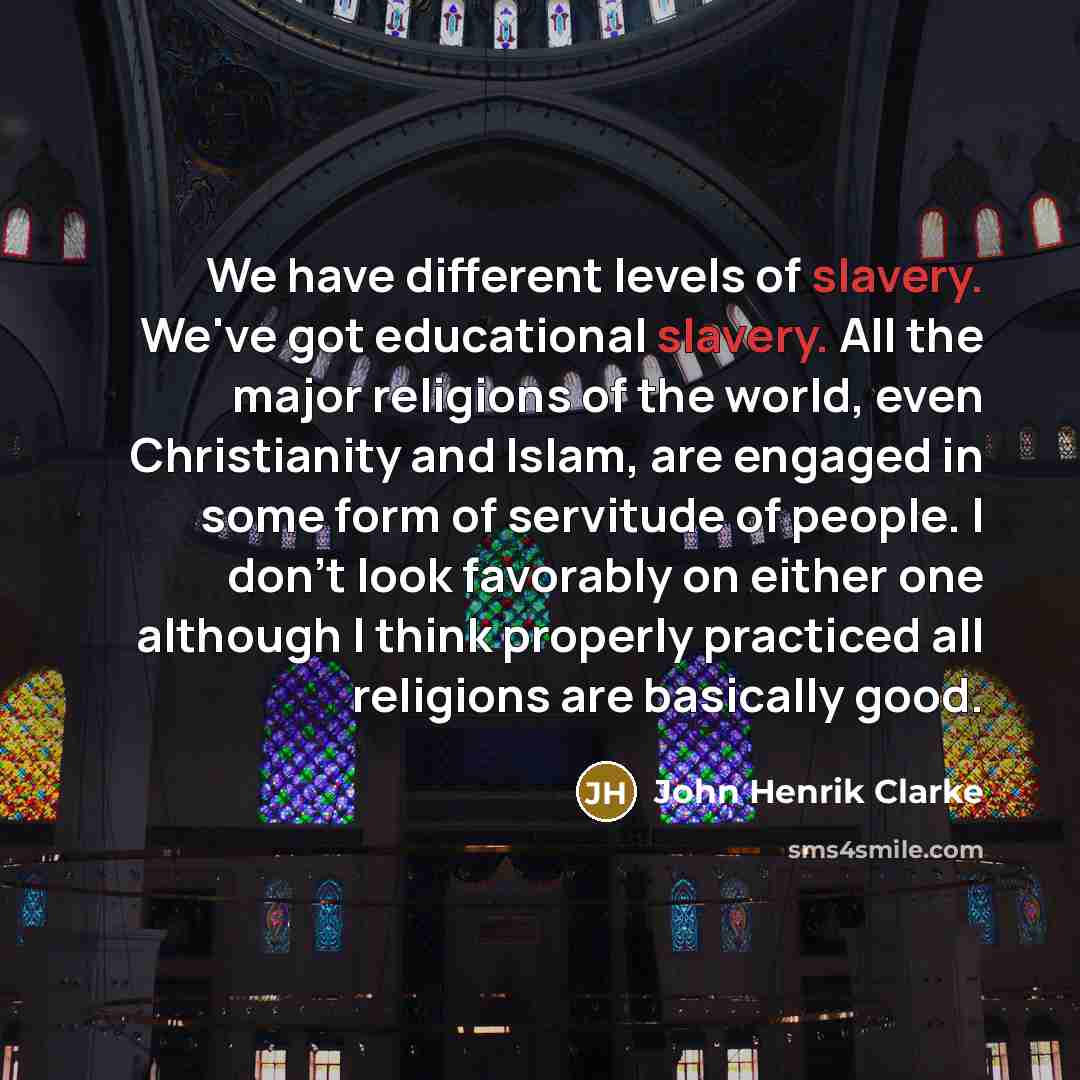 “We have different levels of slavery. We've got educational slavery.…” quote by John Henrik Clarke